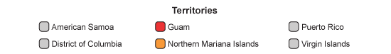 Territories Child Data Linked to K-12 Gen Ed: Guam No for Part C and Part B 619, Northern Mariana Islands: Yes for Part B 619, No for Part C 